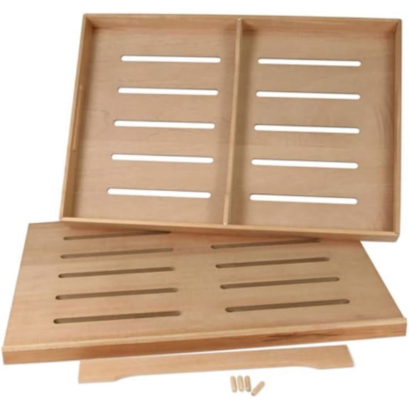 Humidor Supreme Additional Shelf Kit for HUM-2000 Towers, Spanish Cedar, 1 Tray, 1 Shelf, 1 Divider, 4 Pegs