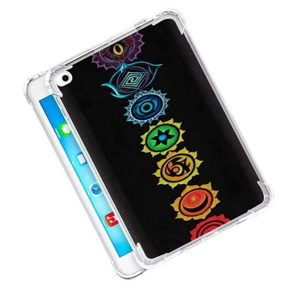 Compatible with iPad Pro 12.9 inch 2015 Phone Case, Chakra-religion-Yoga-7 Case Silicone Protective for Teen Girl Boy Case for iPad Pro 12.9 inch 2015