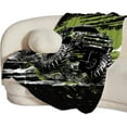 thumbnail image 5 of Camo Truck Blanket Plush Cozy Cool Car Throw Blankets for Girls Boys Women Men Kids Flannel Fleece Ultra Soft Fuzzy Party Blanket Gifts for Bed 80"X60", 5 of 6