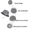 thumbnail image 4 of Beach Sun Protection Hat For Baby Girls Adjustable Toddler Kids Hat Wide Brim Summer Play Hat With Chin Strap, 4 of 4