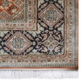 thumbnail image 4 of Rugsotic Carpets Hand Knotted Persian, Oriental Original Silk Area Rug, Rust, 6'x9', 4 of 5