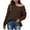 Brown Sweaters, variant on Htigea Womens Hooded Sweaters Cable Knit Long Sleeve Hoodies Oversized Casual Pullover Tops Solid Sweater Brown S