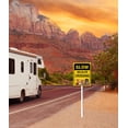 thumbnail image 3 of Eveokoki Slow Wildlife Crossing Yard Sign with Stake 12x8inch Rustproof Aluminum Sign Outdoor Aluminum Sign for Lawn Yard Garden Decor, Easy to Install, Outdoor Use, 3 of 6