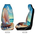 thumbnail image 3 of Seashell with Pearls on Beach Car Seat Covers Car Accessories Pack of 2 Universal Front Seat Protective Cover, 3 of 6