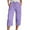 Capris A_Purple, variant on Ediodpoh Women Fashion Straight Leg Casual Cropped High Waist Sports Loose Womens Pants with Elastic Waist and Pockets Capris A_Black L