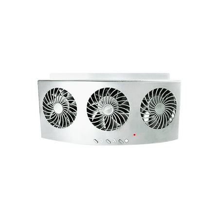 

cusimax Car Cooling Fan 3 Heads Adjustable Auto Interior Cooler Hot Weather Air Circulation Portable Automotive Driving Ventilator