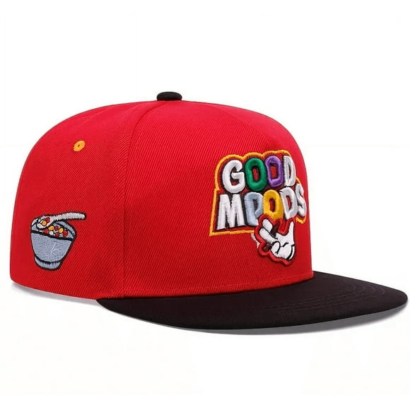 Good Moods Embroidered Snapback: Colorful Hat with High Quality Embroidery