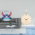 thumbnail image 2 of Estatua de escultura de cisne,Escultura de cisne para decoración del hogar Adorno de San Valentín,Estatua de ganso,figura acrílica,artesanía coleccionable,Reloj de pared,Reloj de pared, 2 of 8