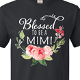 thumbnail image 4 of Inktastic Blessed to Be a Mimi with Pink Flowers T-Shirt, 4 of 5