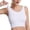 White, variant on 2 Pack Womens Crop Tank Tops Basic Sleeveless Ribbed Yoga Top Slim Fit Summer Exercise Workout Gym Shirts