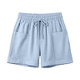 thumbnail image 5 of GUACER Casual Shorts for Women with Pockets Elastic Waist Drawstring Lounge Shorts for Summer & Weekend, 5 of 7