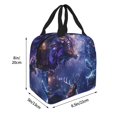 thumbnail image 4 of Kdxio Enchanted Forest Stag Gathering Print Insulated Lunch Bag,Reusable Tote Lunch Box for Women Men,Leakproof Cooler Lunch Bags for Work Office Travel Picnic, 4 of 6