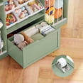thumbnail image 7 of Homfa Toy Storage Organizer with Stuffed Animal Storage & Drawer, 3-in-1 Kids Bookshelf with Cubes, Racks & 6 Toy Bins for Playroom Kids Room, Green, 7 of 7