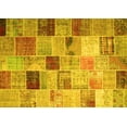 thumbnail image 1 of Ahgly Company Indoor Rectangle Patchwork Yellow Transitional Area Rugs, 5' x 8', 1 of 4
