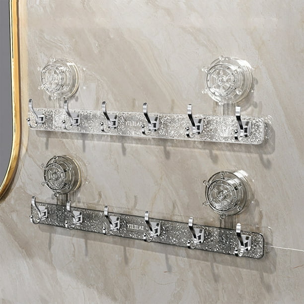 Ganchos Suction Cup Resistentes, Soporte para Baño, Acero Inoxidable, Capacidad 5kg, Diseño Minimalista, Para Baño Hogar, Organizador de Toallas y Ropa, Suction Cup para Muebles Blahzhy