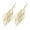 Golden, variant on Grandest Birch Retro Women's Baroque Style Cluster Hollow Leaves Tassels Hook Dangle Earrings Alloy Gold