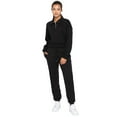 thumbnail image 4 of Enzo Womens Funnel Neck Pullover Half Zip Sweatshirt Size S-XL, 4 of 5