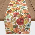thumbnail image 3 of Creative Products Harvest Watercolor Pumpkins Pattern 16 x 72 Cotton Twill Table Runner, 3 of 3