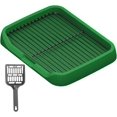 thumbnail image 2 of HUGFEGWE Dog Toilet Dog Potty Tray Keep Paws and Floors Clean Removable Potty Trainer Puppy Pee Pad Holder for Small Medium Large Dogs, Green CJB91-37795, 2 of 7