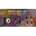 thumbnail image 2 of Gelid Solutions CC-AIO-120-A Liquid 120 CPU AIO Water Cooler 120mm RGB Fan 750-1800 RPM AM5 & LGA 1700 Compatible, 2 of 7