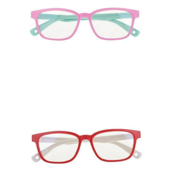 2 Pares de Gafas para Niños, de Bloqueo de lámpara de color azul, Silicona Suave para Niños