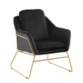 thumbnail image 1 of Sillón Rosbel Negro | Sillón Individual Moderno y Elegante para Sala u Oficina, 1 of 3