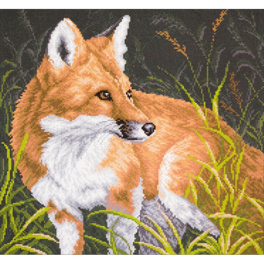 Collection DArt Stamped Cross Stitch Kit 41X41cmFox Walmartcom Cross stitch fox counted kit diy
