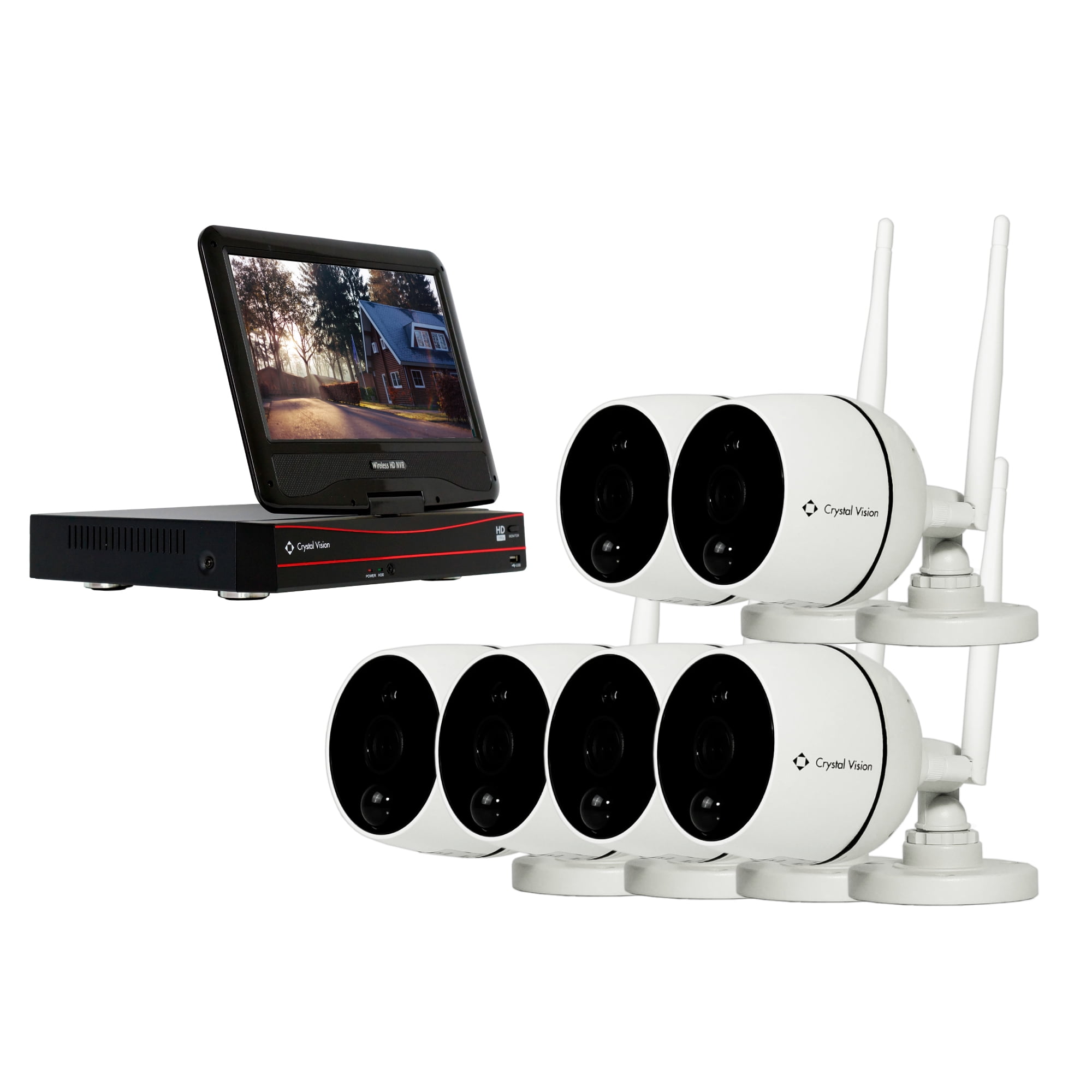 [8CH] Crystal Vision CVT808A61C 1080P Full HD Wireless Surveillance