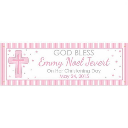 Personalized God Bless Banner, Girl