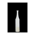 thumbnail image 2 of Long Neck Bottle Vase With Cream Banded Rim Bottom In Ceramic, Silver, 2 of 2