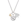 thumbnail image 2 of Delight Jewelry Two-tone Squirrel in Heart - Let Things Go Fall Zoey Charm Necklace, 28", 2 of 4