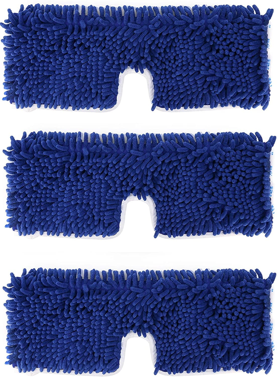 3 Pack Mop Refills Compatible with Microfiber Mop, Replacement Mop Heads for Dry/Wet Use, Machine Washable Double Sided All Surface Cleaning
