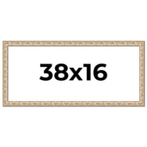 38x16 Frame White Real Wood Picture Frame Width 1.5 inches | Interior Frame Depth 0.5 inches |