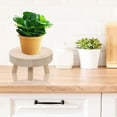 thumbnail image 3 of 2 Pcs Support de Pot de Fleurs en Bois Base de Plante en Pot Support de Plante Intérieur, 3 of 9