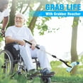 thumbnail image 4 of 36" Grabber Reacher, Kekoy Foldable Grabbers for Elderly Grab it Reaching Tool Heavy Duty, Anti-Slip Rotating Jaw with Magnet, 4" Wide Claw Opening Reachers for Seniors, Trash Picker Tool(Yellow), 4 of 6