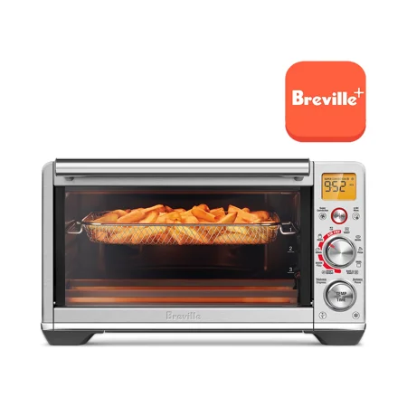 Breville - the Smart Oven Air Fryer Compact, 0.5 Cubic Feet Toaster Oven - Brushed Stainless Steel