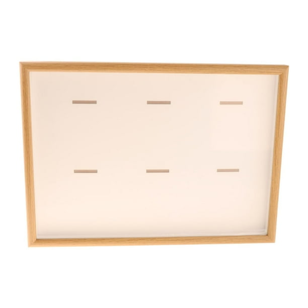 Marco de madera para exhibición de medallas, caja de sombra para exhibición de medallas, marco de fotos para corredores Color madera A3