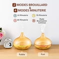 thumbnail image 2 of facefd Wood Grain Essential Oil Diffuser Aromatherapy Diffuser with 7 Color Lights No.3, 2 of 6