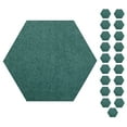 thumbnail image 1 of Furnish My Place Modern Plush Solid Teal Color Rug - Pets and Kids Friendly Rug, Indoor/Outdoor Mat, Area Rugs Great for Kids, Pets, Event, Wedding, Living Room, Made in USA, 3' Hexagon - Set of 20, 1 of 12