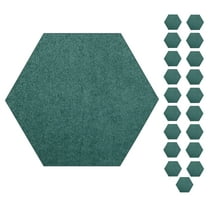 Furnish My Place Modern Plush Solid Teal Color Rug - Pets and Kids Friendly Rug, Indoor/Outdoor Mat, Area Rugs Great for Kids, Pets, Event, Wedding, Living Room, Made in USA, 2' Hexagon - Set of 20