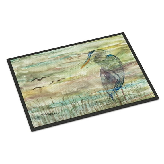 Blue Heron Sunset Doormat 18x27