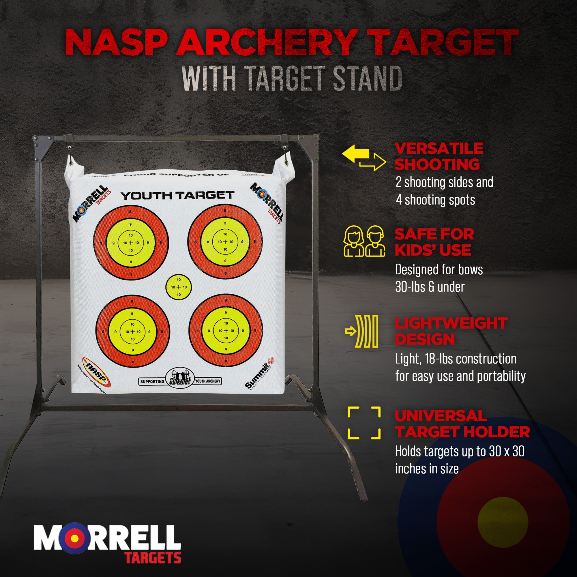 Morrell Youth Range NASP Archery Bag Target w/HME Products Target Bag Stand