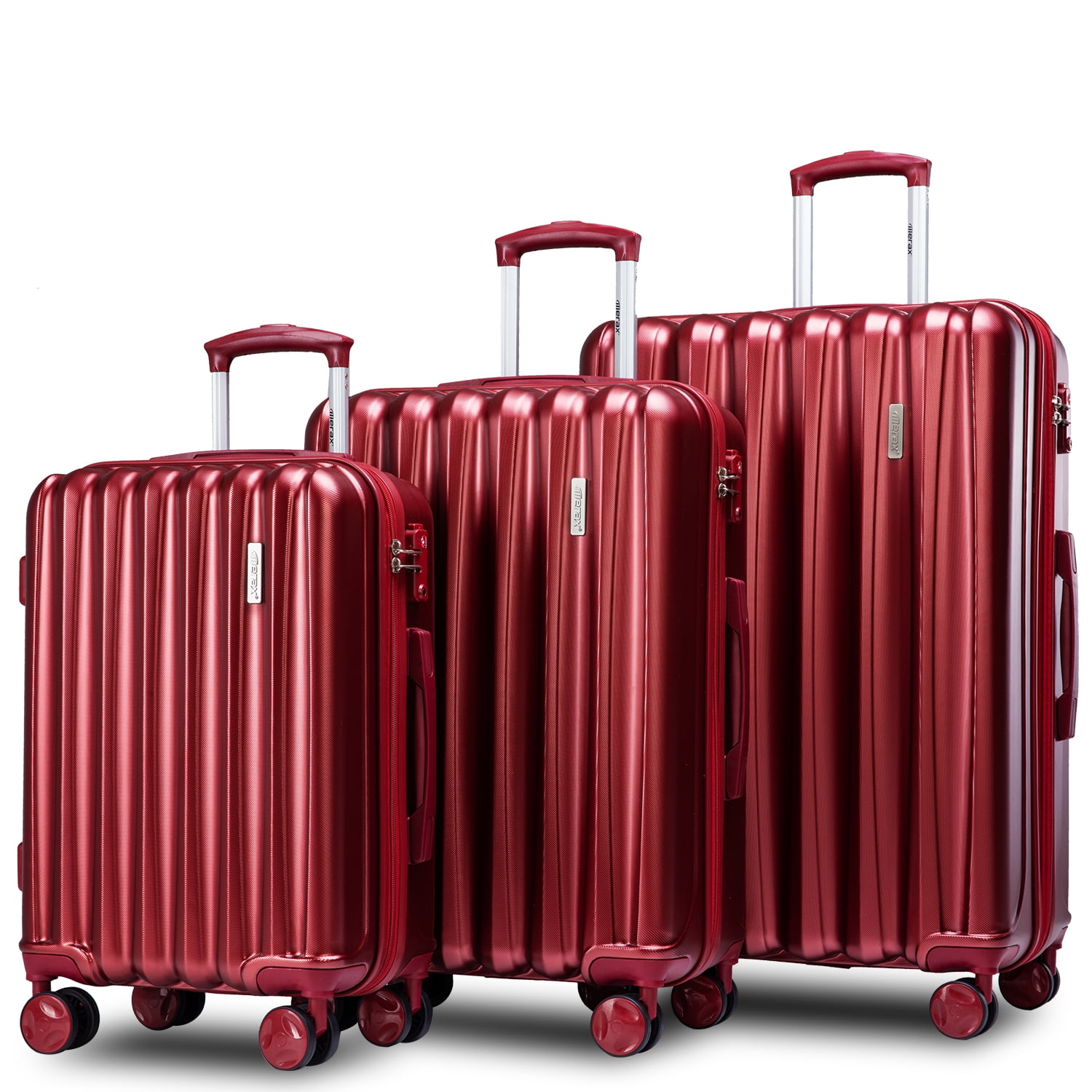 Segmart - Luggage Sets 3 Pack on Clearance, Portable Carryon Suitcase with TSA Lock, ABS ...