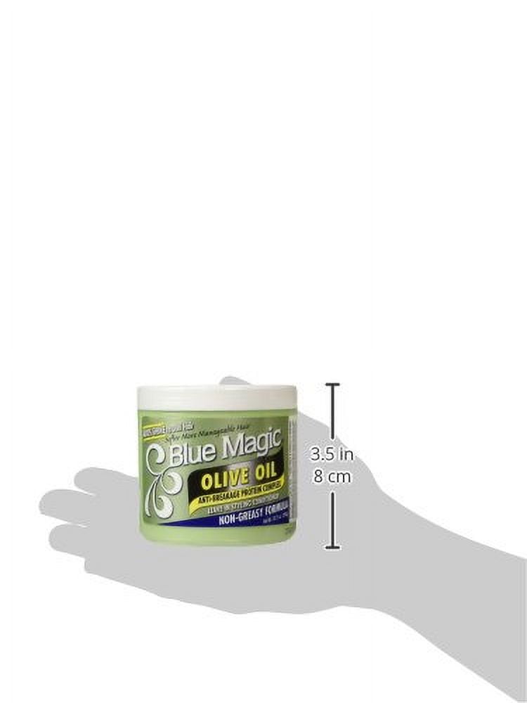Blue Magic Olive Oil Anti-Breakage Protein Complex Leave-In Styling Conditioner, 13.75 oz, 3 Pack