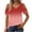 Red, variant on Fesfesfes Women's Open-Shoulder Tops Summer Casual Short Sleeves V-Neck Blouses Comfortable Loose Party Clothes Fashionable Outdoor T-shirt(Yellow,M)