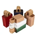 thumbnail image 2 of 10 piezas de bolsas de papel Kraft para regalo de dulces, bolsas de papel de colores de alta calidad para mano, bolsas de regalo para decoración de fiestas de bodas, bolsas de compras de dulces, 2 of 5