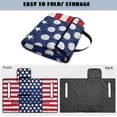 thumbnail image 5 of COEQINE Golf Cart Seat Towel Blanket Cover with Handle for Folded Carrying and Storage, Quilted Padding, 4 Storage Pockets, Fit for Most 2 Seat Cart, Golf Pattern US Flag, 5 of 8