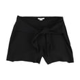 thumbnail image 1 of bar III Womens Bow Casual Walking Shorts, Negro, 0, 1 of 2