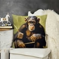 thumbnail image 2 of Chimpanzee Primate, Stick As Tool to Obtain A RewardAdam Jones-Pillow Case, 2 of 5
