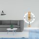 thumbnail image 2 of Escultura abstracta de pensador, figura de escritorio, reloj de pared, silencioso, sin , adorno moderno, material resistente, forma redonda únic, 2 of 8